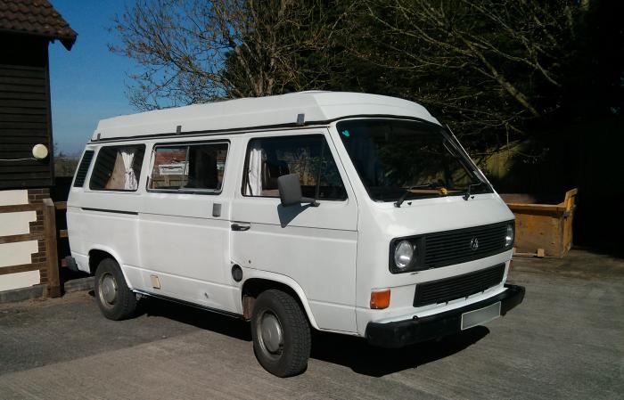 Rocky the T25 after paintwork touch up